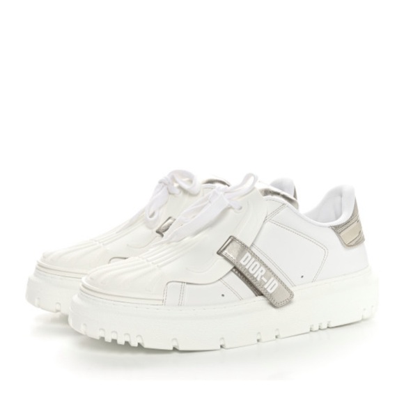 Dior Laminated Calfskin Bi-Color Dior-ID Platform Sneakers - Picture 1 of 4